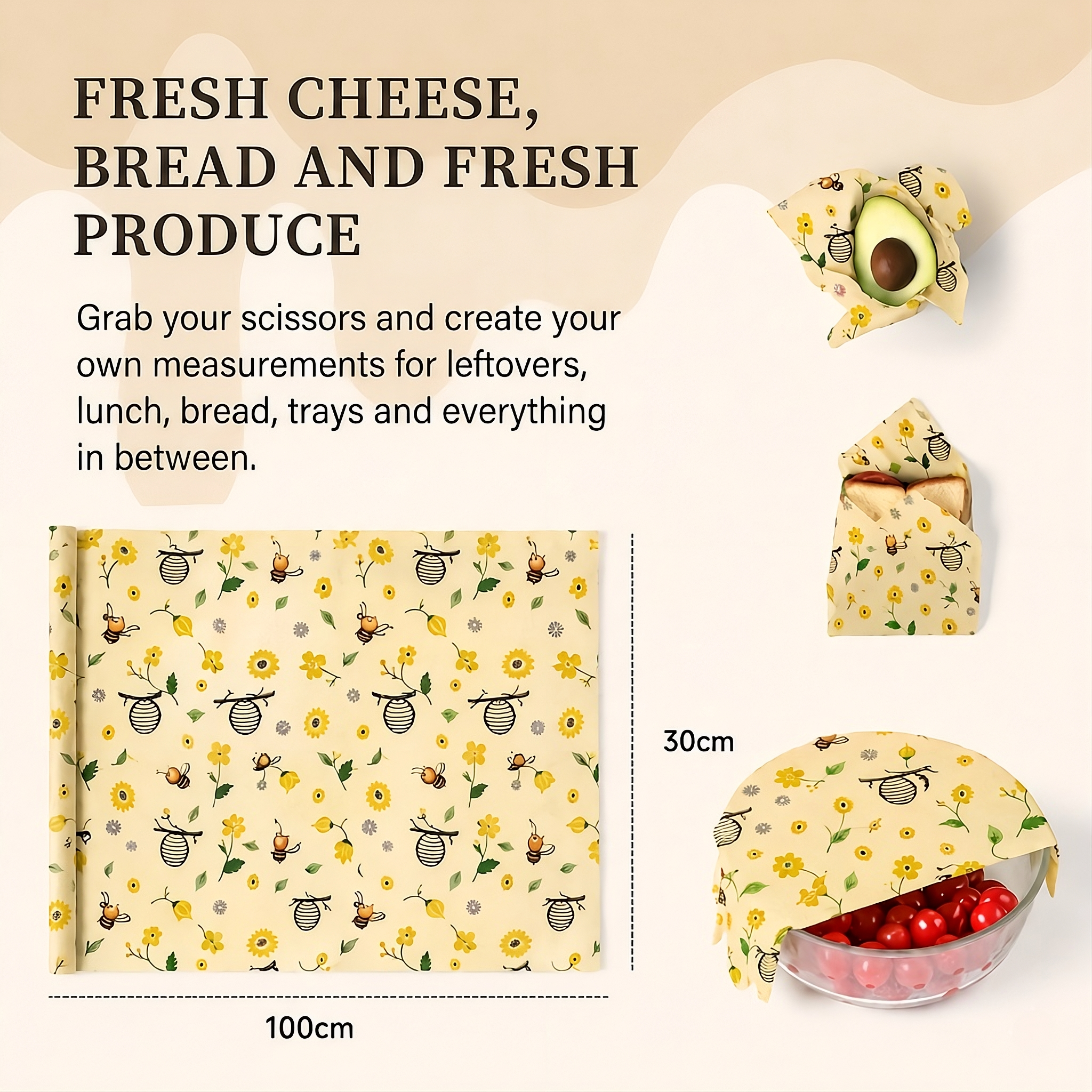 Reusable Beeswax Food Wrap